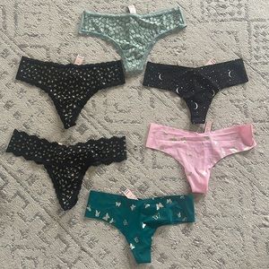NWT! Victoria’s Secret Thongs- 6 pairs